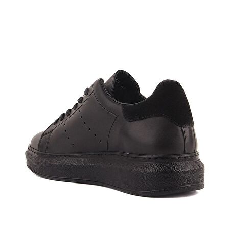Sail Lakers - Siyah Deri Bağcıklı Erkek Sneaker