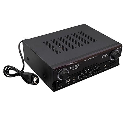 Magicvoice MV-500 80 Watt Usb-SD-Bluetooth 2 Bölgeli Hat Trafolu Amfİ