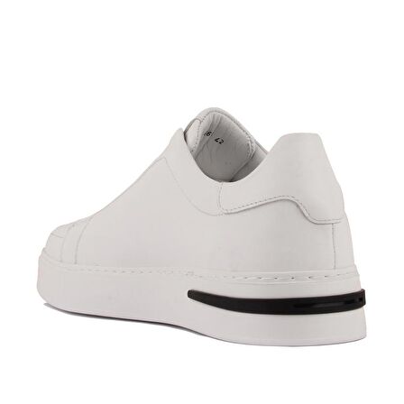 Sail Lakers - Beyaz Deri Bağcıksız Erkek Sneaker