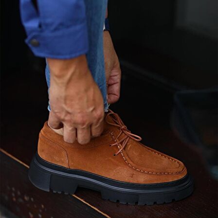 Sail Lakers - Taba Süet Bağcıklı Erkek Sneaker