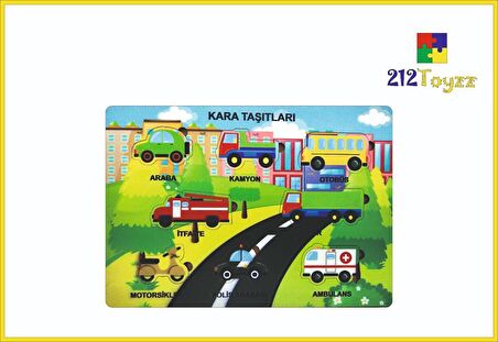 Hava Kara Taşıtları Sök Tak Puzzle 2li Set Eğitici Oyuncak