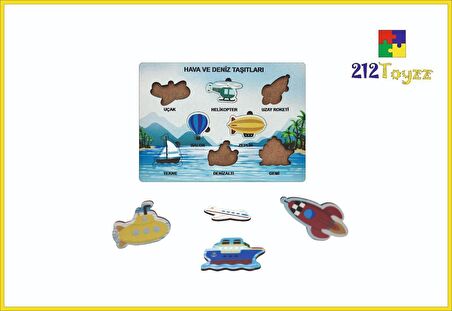 Hava Kara Taşıtları Sök Tak Puzzle 2li Set Eğitici Oyuncak