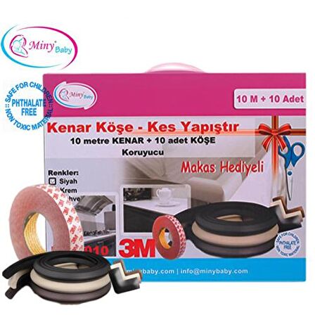 Miny Baby MB-1010 Kenar Koruyucu + Köşe Koruyucu - Krem