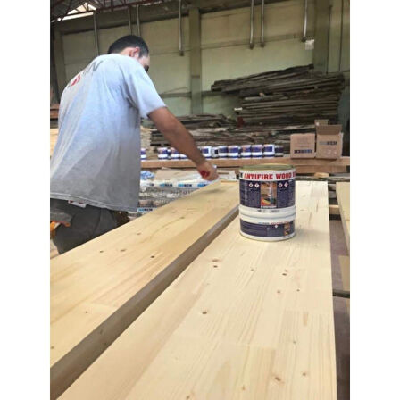 İsonem AntiFire Wood Varnish Yangın Geciktirici Ahşap Verniği 1.5 Kg