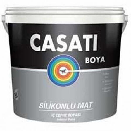 Casati Silikonlu Mat İç Cephe Boyası 7.5 Lt Açık Mine