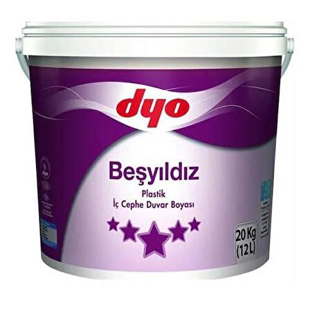 Dyo Beşyıldız Plastik İç Cephe Boyası 20 Kg Buz Mavisi