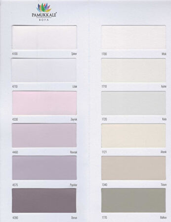 Pamukkale HieraTek İpek Mat Silikonlu Tam Silinebilir İç Cephe Boyası 15 Lt Berrak