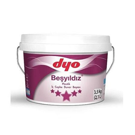 Dyo Beşyıldız Plastik Boya 3.5 kg İç Cephe Boyası Buz Mavisi