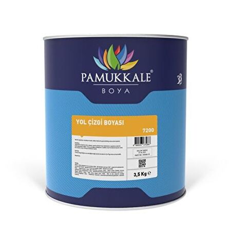 Pamukkale Yol Çizgi Boyası Sentetik 3.5 Kg Sarı