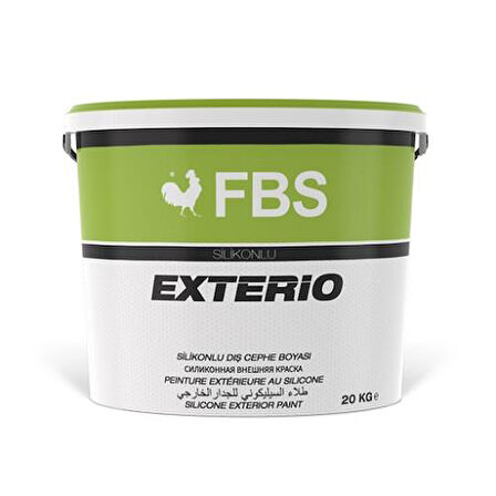 Fbs Exterio Silikonlu Dış Cephe Boyası 20 Kg Akasya