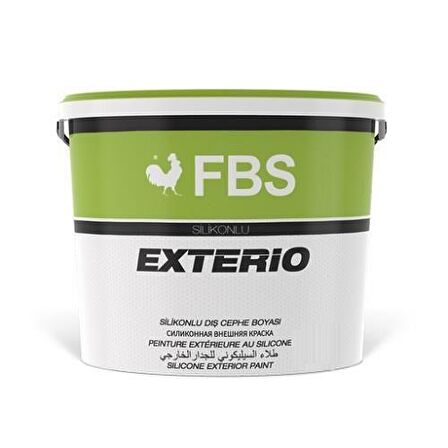 Fbs Exterio Silikonlu Dış Cephe Boyası 20 Kg Antrasit Gri 7016