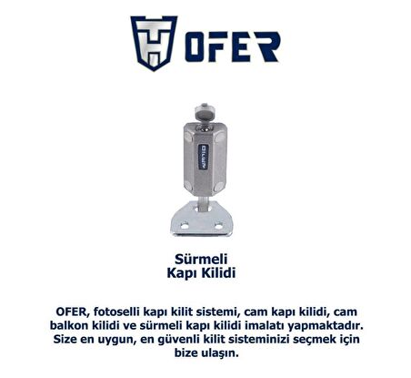 Ofer sürme kapılar için GÜVENLİKLİ emniyet kilidi YENİ TİP