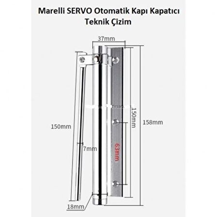 Marelli SERVO otomatik kapı kapatıcı kapı itme yayı, bahçe kapısı kapatıcı