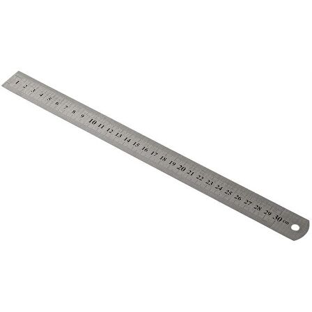 Çelik cetvel metre 30 cm