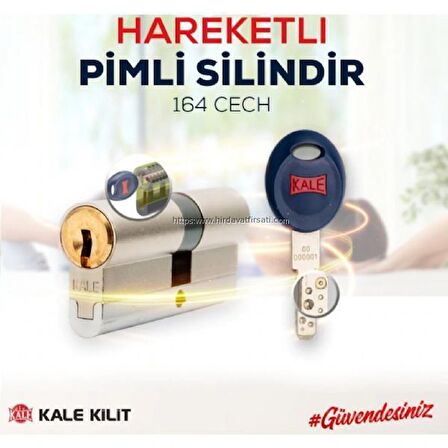 Kale 164 CECH tüpten şifreli HAREKETLİ PİMLİ yüksek güvenlikli silindir