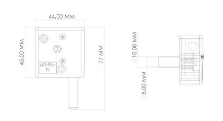 No-ray noray fotoselli kapılar için emniyet kilidi KÜÇÜK