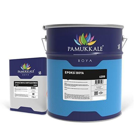 Pamukkale 4200 Epoksi Boya 18 Kg Ral 9005 Siyah
