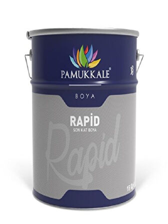 Pamukkale 1453 Rapid Boya 95 Gloss Parlaklık 15 Kg Metalik Gri Ral 9006
