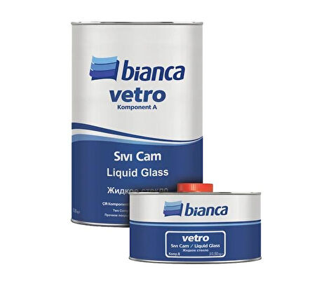 Bianca Vetro Sıvı Cam Liquid Glass Şeffaf Parlak Su İzolasyonu 4 Kg Şeffaf