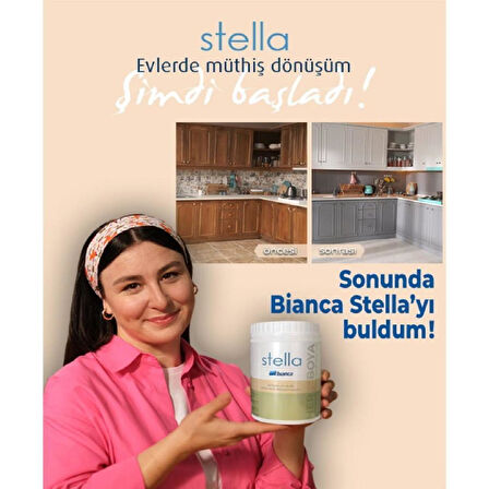 Bianca Stella Su Bazlı Saf Akrilik Boya 1 Lt Beyaz