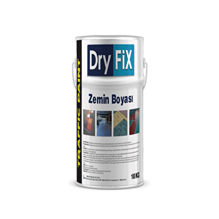 DryFix Traffic Paint Zemin Boyası 18 Kg Ral 7040 Koyu Gri