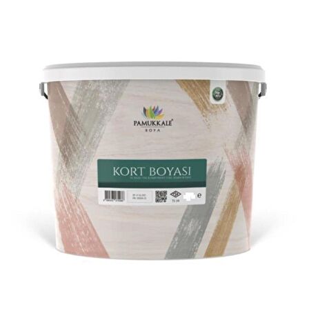 Pamukkale Silikonlu Tenis Kort Boyası 20 Kg Bodrum Mavisi