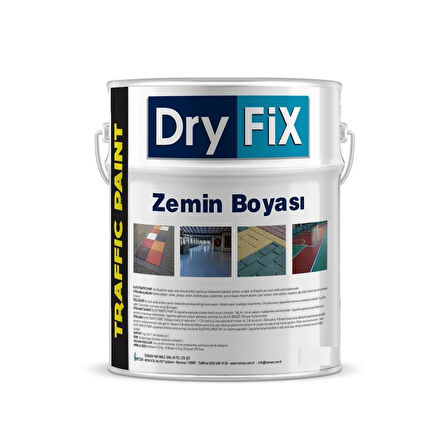 DryFix Traffic Paint Zemin Boyası 5 Kg Ral 3020 Bayrak Kırmızı