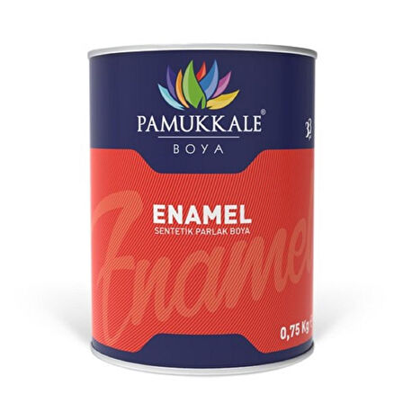 Pamukkale Enamel Sentetik Parlak Boya 0.75 Kg Bayrak Kırmızı