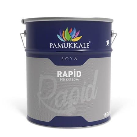 Pamukkale 1402 Rapid Endüstriyel Boya 60-70 Gloss 15 Kg Ral 7047 Telegray