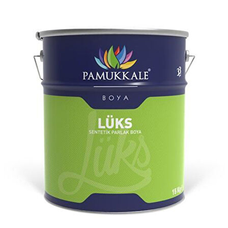 Pamukkale Lüks Parlak Sentetik Yağlı Boya 15 Lt Krom Sarı Ral 1023