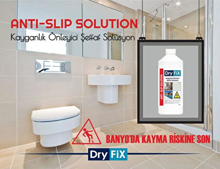 DryFix Kayganlık Önleyici Şeffaf Solüsyon 5 Lt