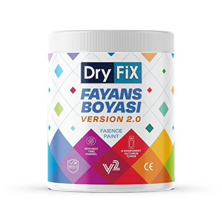 DryFix Fayans Boyası 1 Kg Ral 7035 Açık Gri
