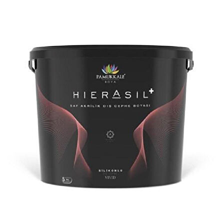 Pamukkale Hierasil %100 Saf Akrilik Silikonlu Dış Cephe Boyası 7.5 Lt Antrasit Gri Ral 7016