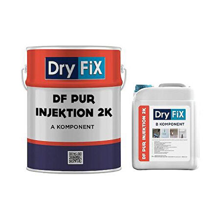 Dryfix Df Pur İnjektion 2K Poliüretan Esaslı Enjeksiyon Reçinesi 27.5 Kg Set