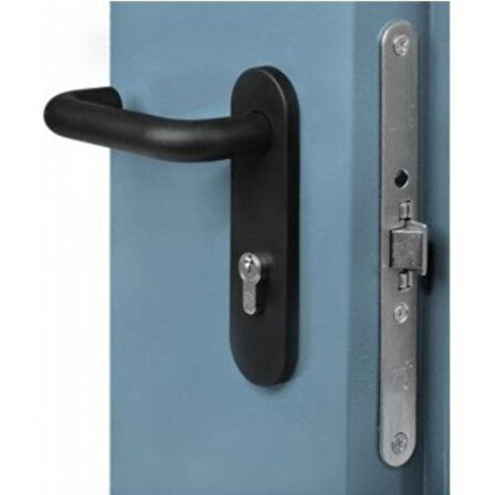 Gömme kilitli panik bara uygun HFT66M modeli siyah yangın kapısı dış kolu