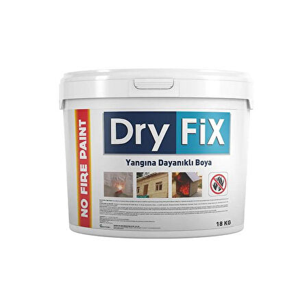 DryFix No Fire Paint Yangın Geciktirici Alev Almayan Yanmaz Boya 18 Kg Ral 1015 Krem