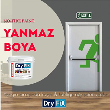 DryFix No Fire Paint Yangın Geciktirici Alev Almayan Yanmaz Boya 18 Kg Ral 1015 Krem