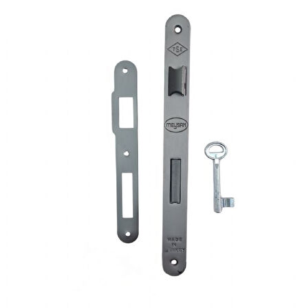 Meysan 40 mm oval ayna ANTRASİT rengi ekstra oda kapı kilidi