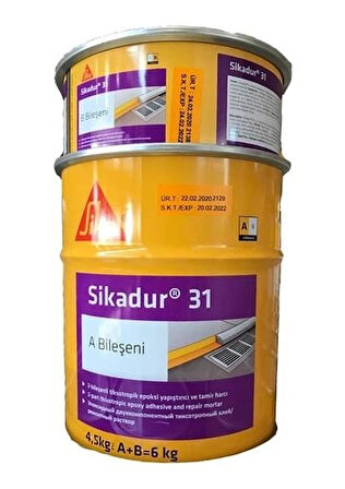 Sikadur 31 İki Bileşenli Epoksi Tamir Harcı 6 Kg