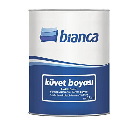 Bianca Küvet Boyası Akrilik Esaslı 2.5 Lt Beyaz