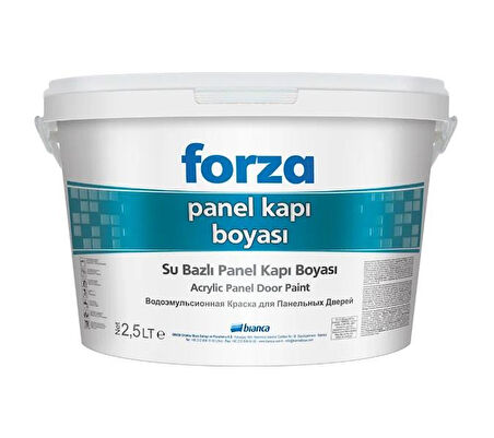 Bianca Forza Su Bazlı Panel Kapı Boyası 2.5 Lt Beyaz