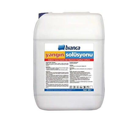 Bianca Anti Fire Solüsyon Yangın Solüsyonu 5 Lt Şeffaf