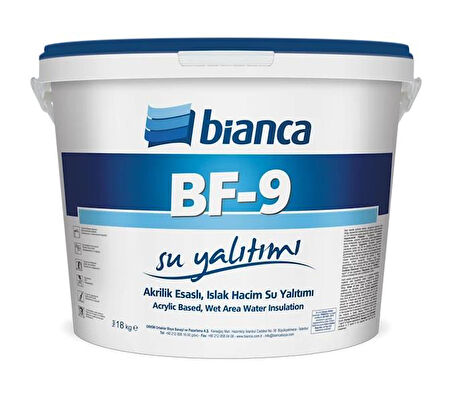 Bianca Bf-9 Akrilik Islak Hacim Su Yalıtımı 18 Kg Mavi