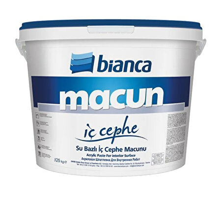 Bianca İç Cephe Macunu 25 Kg Sarı