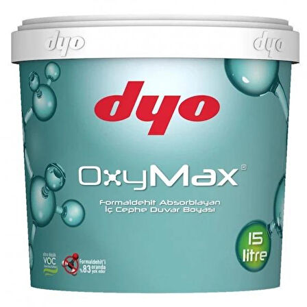 Dyo Oxymax Antibakteriyel Saf Akrilik İç Cephe Boyası 15 Lt Buz Mavisi