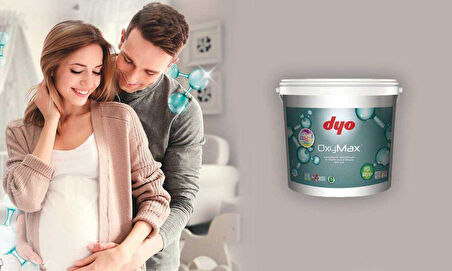 Dyo Oxymax Antibakteriyel Saf Akrilik İç Cephe Boyası 15 Lt Buz Mavisi