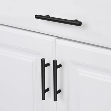 Marelli 128 mm SİYAH paslanmaz boy kulp mobilya kulbu