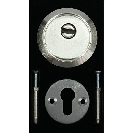 Ekstra Güvenli Ağzı Kapalı M10 Ayarlı Vidalı Saten Kaliteli Çelik Rozet Yeni Tip Kapılar İçin