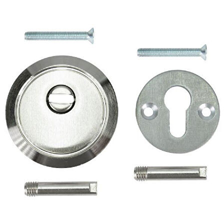 Ekstra Güvenli Ağzı Kapalı M10 Ayarlı Vidalı Saten Kaliteli Çelik Rozet Yeni Tip Kapılar İçin