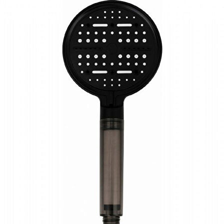 Kireç Tutucu Tazyik Arttırıcı 6 Fonksiyonlu Siyah Duş Başlığı